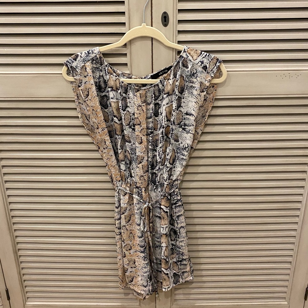 Snake skin romper